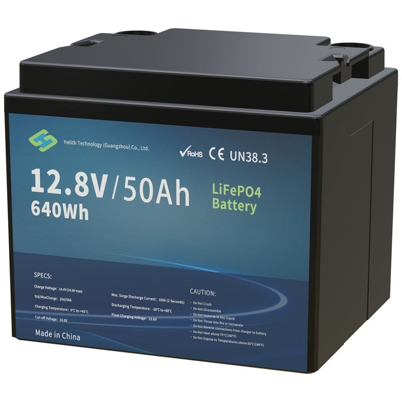 Hertz 1250 12.8V 50Ah Lithium Phosphate Battery for Solar Systems with Long Cycle Life and IP65 Protection