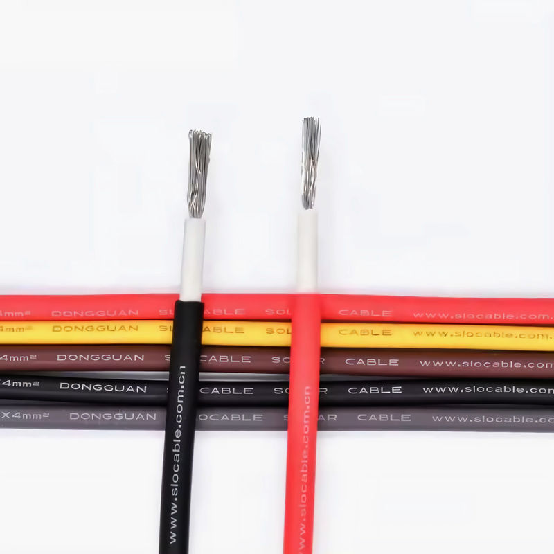 Voltage DC1000V 1500V Copper Cable for PV Systems Flame Tested XLPE Insulation -40.C ~ 90.C