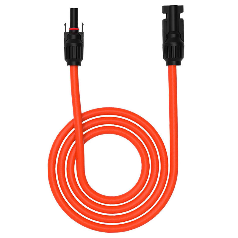 Voltage Copper Contact Pv Accessories XLPE Jacket Less Than 0.5 M Ohm Resistance 6KV Test Voltage -40° 90° Temp