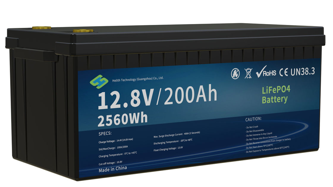 Hertz 12200 12.8V 200Ah LiFePO4 Battery Pack, IP65, >6000 Cycles, Bluetooth Optional, Series/Parallel Compatible