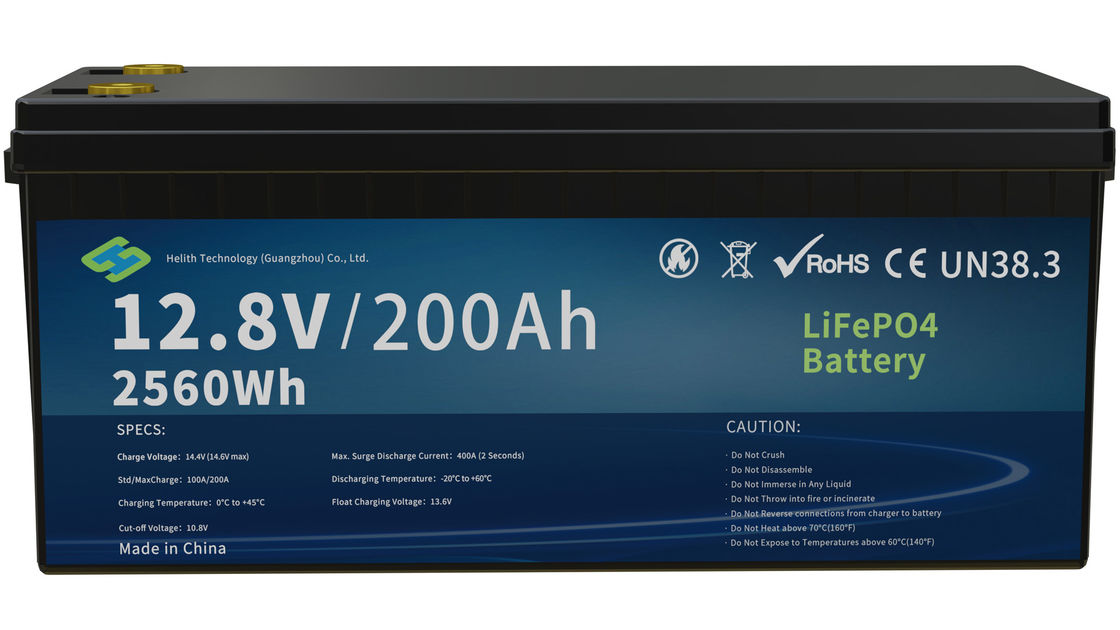 Hertz 12200 12V Prismatic LiFePO4 Battery with Bluetooth Control for Series/Parallel Configuration