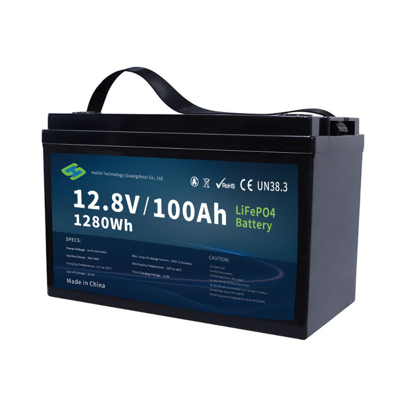 Hertz 12100 LiFePO4 Battery Deep Cycle 12.8V 100Ah, High Cycle Life, IP65 Waterproof, Smart Bluetooth, LCD Display